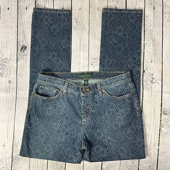 Lauren Ralph Lauren Denim - LAUREN RALPH LAUREN Mosaic Boho Print Slim Fit Jeans